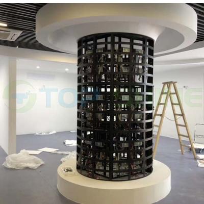 China Indoor Flexible Led Advertising Display Screen P4 P3 Module Flexible Led Cylindrical Indoor Led Screen for sale