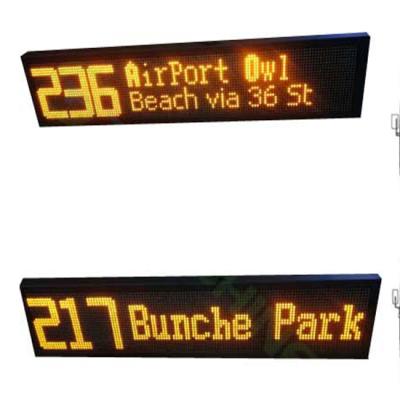 China Outdoor Bus LED Screen For Bus Line Sign Rolling Text Led Display Bus Led Destination Sign Board for sale