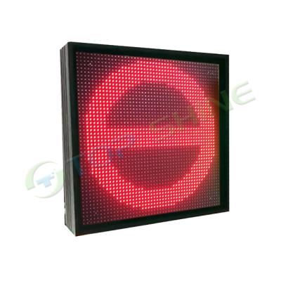 China Indoor Red Cross Green Arrow Led Billboard Sign High Way Subway Metro Station Led Light Guide Board for sale