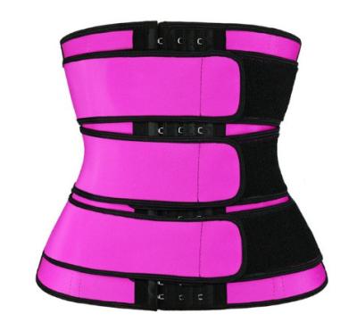 China Weight Loss Three-Row Buckle Adjustment Women Corset Waist Trainer For Weight Loss Slimming Body Shaper Sports for sale