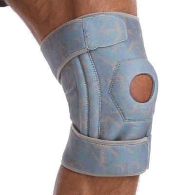 China Amazon Success Universal Knee Brace Supporter Springs Silicone Knee Braces with Adjustable Straps for Joint and Arthritis Pain Relief for sale