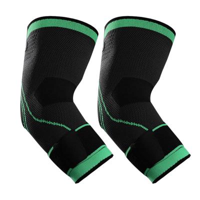 China Adjustable Elasticity New Breathable 3D Sports Breathable Sports Elbow Sleeve Braces Treatment Injury Prevention Compression Elbow Sleeve for sale