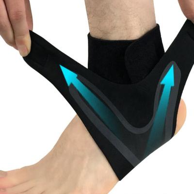 China Factory Wholesale Performance Support Neoprene Ankle Brace Sports Adjustable Fitness Basketball Compression Ankle Straps for sale