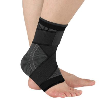 China Four Side Elastic Non-slip Sports Ankle Brace Badminton Bandage Injury Sports Ankle Protector Pad for sale