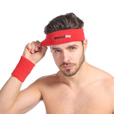 China Universal Running Sweat-absorbent Antiperspirant Sweatband Antiperspirant Headband Yoga Tennis Sports Headwear Belt for sale