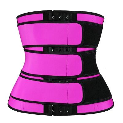 China Four-breasted Waist Trainer Zipper Style or Latex and Neoprene Adjustable Strap Women's High Quality Shaper Waist Support for sale