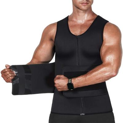 China Wholesale QUICK DRY Neoprene Sweat Vest Body Shaper Slimming Shirt Loss Weight Plus Size Vest For Man Waist Trainer for sale