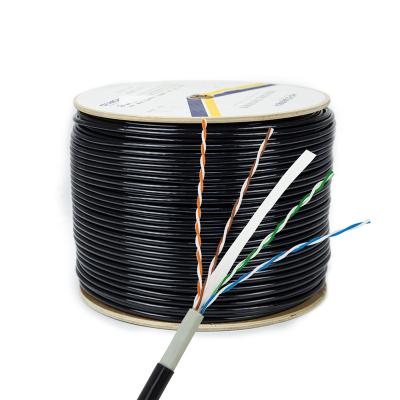 China Copper/Because/CCA/Because/CCA Offer Quality Copper Core Wire 23awg Outdoor LAN SFTP Cat6 Lan Cable for sale