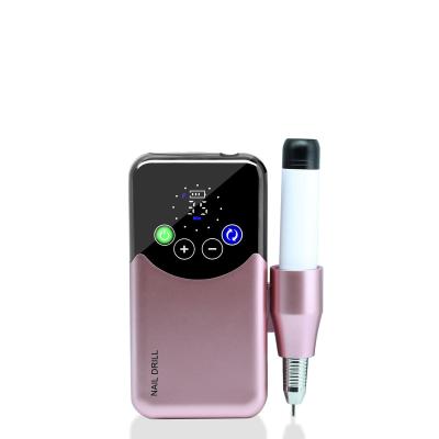 China Stainless steel 2023 S505 40000rpm Brushless Electric Manicure Machine Rechargeable Nail Drill for Beauty Salon for sale