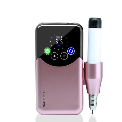 China Stainless steel 2023 S505 40000rpm Brushless Electric Manicure Machine Rechargeable Nail Drill for mani pro nail drill for sale