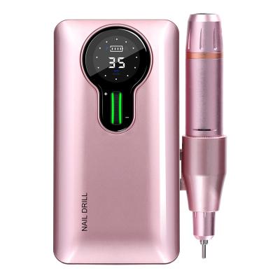 China Stainless steel Hot  Strong Power 40000 RPM Manicure Professional Desktop Portable Cordless Rechargeable  for nail drill machine marathon for sale