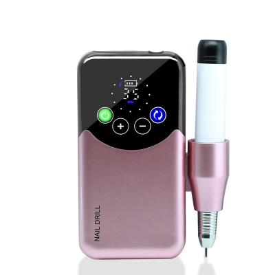 China Stainless steel CM.NAIL Hot  Strong Power nail drill handpiece Professional Desktop Portable Cordless Rechargeable Manicure for nail salon for sale