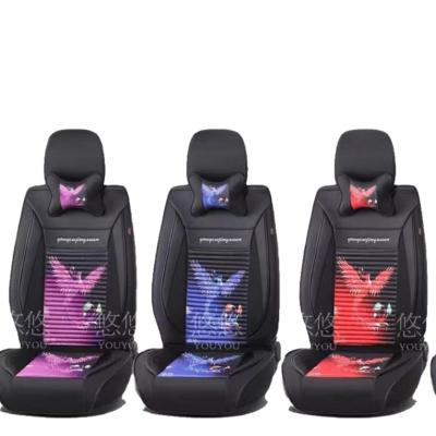 China Neo-chines Full Set Neo-porcelain Chic Leather Car Seat Cover Universal Size Suv Car Seat Leather Cover for sale