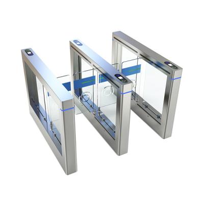 China Brushless 304 Stainless Steel DC Motor Swing Barrier Gate Turnstile For Office Building for sale