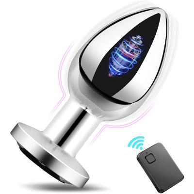 China Wholesale Wholesale YouQDOLL Metal Vibration Sex Pleasure 10 Frequency Massager Stainless Steel Plug Metal Vibrating Anal Butt Plug Sexy Anal for sale