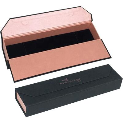 China Custom Logo Type Long Cardboard Bracelet Box Cardboard Magnetic Jewelry for sale