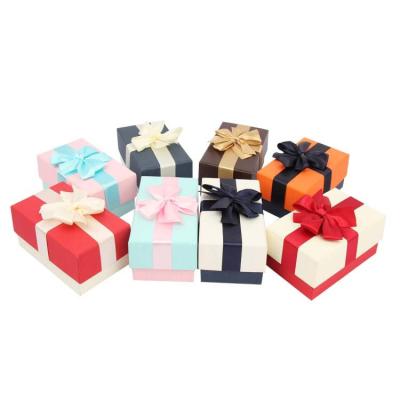 China Handmade Hot Selling Mothers Day Jewelry Box Cardboard Gift Box Foldable Gift Box With Ribbon for sale