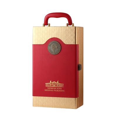 China Fashionable Recyclable Style Wine Box Gift Bottle Recyclable Box Package Custom Wine Box for sale