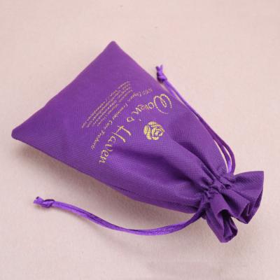 China Eco Recycle Non Woven Drawstring Pouch Bag 10cmx15cm for sale