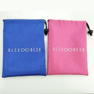 China Custom Promotion 240D Polyester Nylon Drawstring Bag Gift Wrapping Pouch for sale