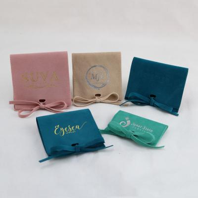 China Jewelry Package Custom Packaging Pouch Jewelry Bags With Logo for sale