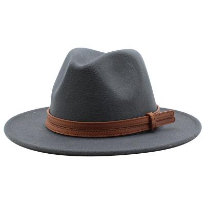 China Fedorahat Fedora Hat Festival Party Show Music Picture Cotton Men Wool Felted Hat Hats for sale