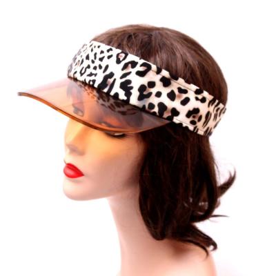 China Custom Plastic Clear Plush Hot Sale PVC Edge Leopard Print Sun Proof Sun Shade For UV Protection for sale