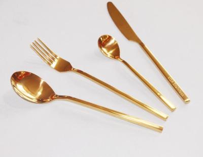 China 2020 New Arrival Gold Flatware Stainless Steel Cutlery Gold Flatware Luxury Cutlery For Dinner Wedding for sale