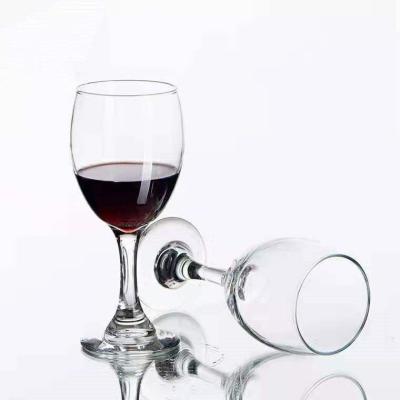 China Water Goblets Factory Hot Selling Colorful Custom Hotel Bar Drinking Wine Restaurant Drinkware Modern Red Wine Glass Long Stem Clear Glasses for sale