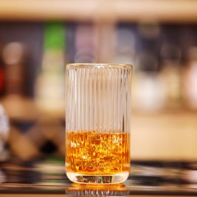 China New American CSI Heat Resistant Gold Stripe Style Beer Glass Mug Coffee High Value Drink Juice Cup for sale