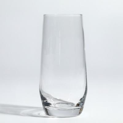 China Morden Luxury Clear High Quality Clear Round Glass Juice Transparent Thick Bottom Glass Cup for sale