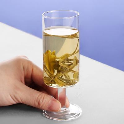 China China Factory Supplier Manual Transparent Blown Glass Tea Cup Heat Resistant Tumblers Vintage Clear Glass for sale