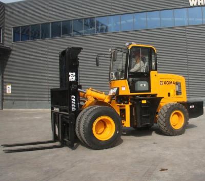 China Construction worksÂ   New Cheap Price 6 Ton Heavy Forklift All Rough Terrain Forklifts for sale