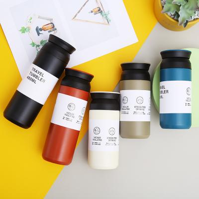 China Sustainable Portable Custom Made Double Wall Stainless Tumbler Japanese Style BPA Free Insulated Water Bottle for sale