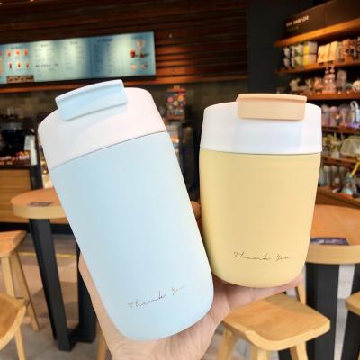 China New Viable High Quality Cute Dual-use Single Cups Lovely Personality Tea Cup Student Coffee Travel Vacuum Mug Contract And Vacuum Mug With LOGO for sale