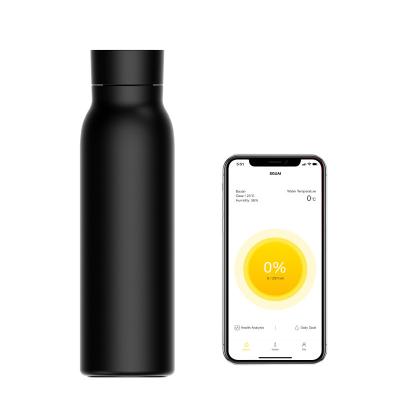 China Stored Smart Temperature Reminder Temperature Drinking Tuya Water Bottle Double Wall Stainless Steel Waterproof Bottle With App for sale