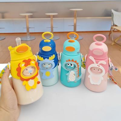 China Custom Logo Stored Heat And Cold Cute Insulation Gift Wholesale 316 Stainless Steel Kids Water Bottle Kids Thermos Cup Bottle for sale