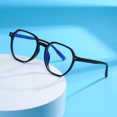 China 2021BLONGU Full-rim frame TR90 blue light glasses anti glass anti eye glasses light blue light wooden grain temples for sale