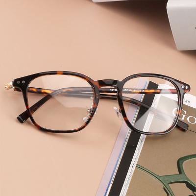 China 2022 BLONGU Retro Acetate Reading Glasses Small Square High Quality Square Acetate Optical Sight For Men And Women for sale