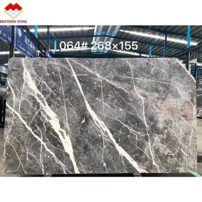 China New arrival modern book matched Casos gray marble slab with veins wholesale white pietra gray marble tiles for sale