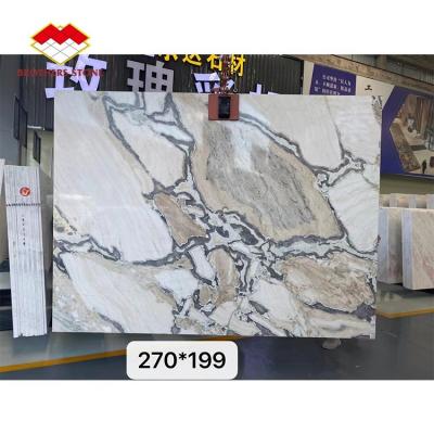 China Modern natural luxury calacatta marble stone Italy Picasso gray marble with white clouds for sale