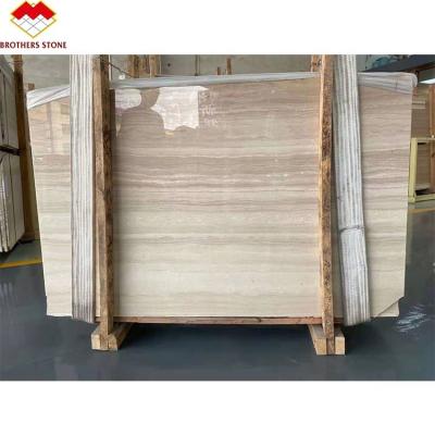 China Modern Italian Wood Look Marble Flooring Border Designs Stone Tiles Italy Wood Grain Marbles For Wall Background for sale