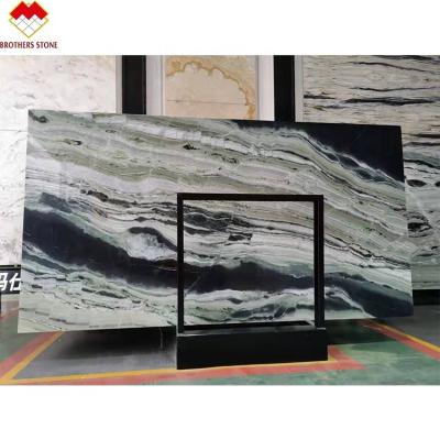 China Wholesale Price Panda Green Maestro Marble For Modern Wall And Stairs for sale