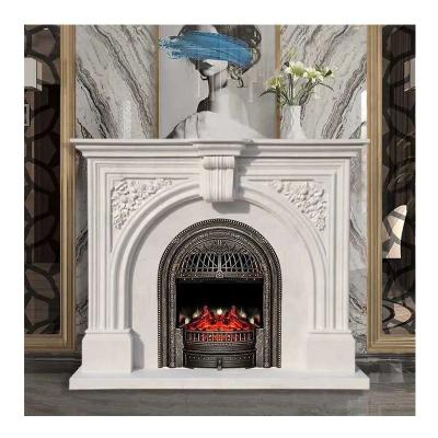 China Modern Cast Stone Fireplace Mantel Summerford Marble Fireplace Mantel for sale