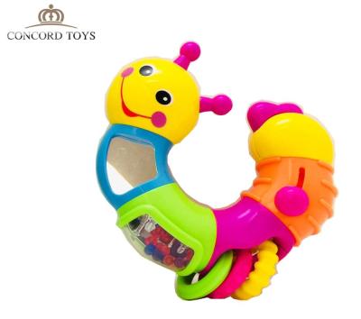 China Toy Factory Supply Baby Rattle Bell Ring Rattle Soft Toys For Children Animal Healthy Maker Insect Rattle Plastic Toy Lovely for sale