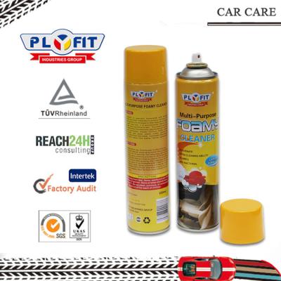 China Plyfit Car Interior Detailing Products , 650ML Multi Purpose perfume lemon  Foam Cleaner Spray Non - Abrasive for sale