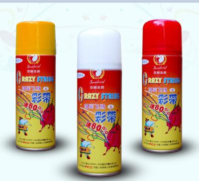 China Nicht brennbare 250 ml Aerosol Spray Crazy Silly String Spray Festdekorationen Party-Versorgung zu verkaufen