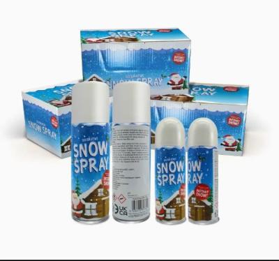 China Party Carnival White Foam Snow Spray , Artificial Snow Spray For Christmas Tree for sale