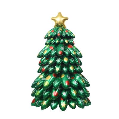 China Gift Toy Merry Christmas Decoration Balloons Theme Party  Foil Christmas Mylar Tree 4D Foil Balloon for sale