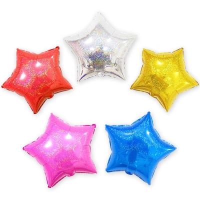 China Advertising Toy 10 inch 32inch 40inch laser chrome five pointed star aluminum film foil balloon 18 inch foil star balloon for sale